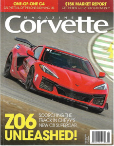 CORVETTE MAGAZINE 2024 JAN - FLAWLES '58, RON FELLOWA Z06, SWEET STINGRAY